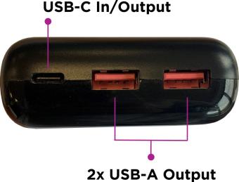 Grixx Powerbank 20000 mAh Power met USB-A & USB-C
