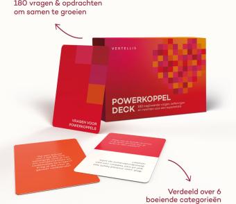 Vragenspel voor je relatie - Het Powerkoppel Deck - 180 inspirerende kaarten voor een superrelatie - Ultiem valentijn relatie cadeau - Gesprekskaarten