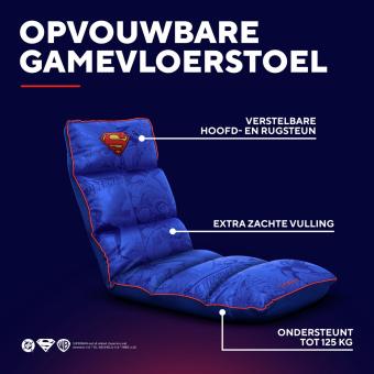 Trust GXT718SM RAYZEE SUPERMAN – Vloer Gaming Stoel – Opvouwbaar – Zachte stoel – Superman