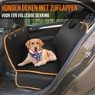 Hondendeken Auto Achterbank en Kofferbak - 137 x 147 CM - Beschermhoes - Hondenkleed - Honden Deken Auto Achterbank - Incl. Hondenriem En Opbergzak