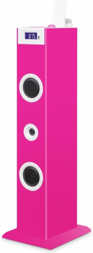 Bigben TW5RSSTICK Karaoke Tower met Stickers - Roze