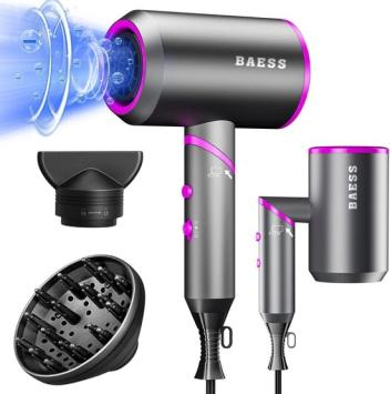 Fohn met Diffuser - Haardroger - Ionic Hair Dryer - 3 Standen - Reis Haardroger - Mannen & Vrouwen