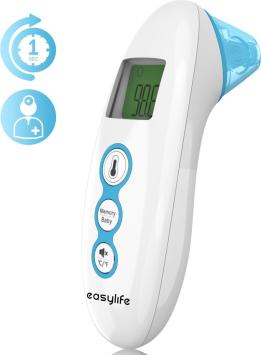 Digitale Infrarood Thermometer incl. Batterijen en Opbergzakje - Oor & Voorhoofd