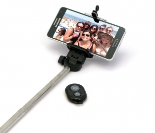 Bullit RHD888 Selfie stick met afstandsbediening - Zwart - Bluetooth