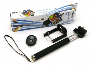 Bullit RHD888 Selfie stick met afstandsbediening - Zwart - Bluetooth