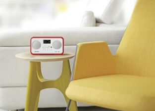 Sangean DPR-77 - Draagbare DAB+ radio - Wit/Rood