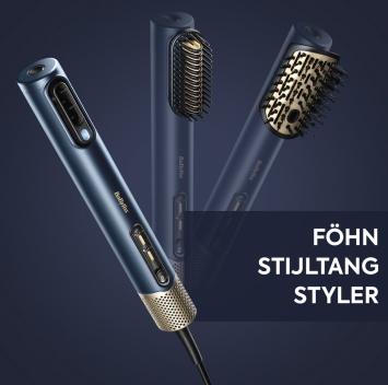 BaByliss 3-in-1 Wet to Dry Air Wand AS6550E Föhn - Drogen / Stylen / Volume - High Speed Digitale Haardroger (123km/h)
