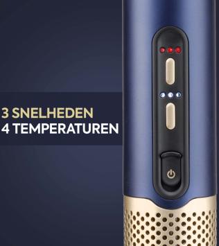 BaByliss 3-in-1 Wet to Dry Air Wand AS6550E Föhn - Drogen / Stylen / Volume - High Speed Digitale Haardroger (123km/h)