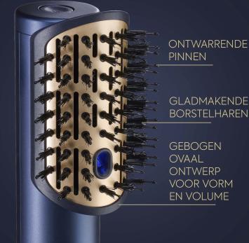 BaByliss 3-in-1 Wet to Dry Air Wand AS6550E Föhn - Drogen / Stylen / Volume - High Speed Digitale Haardroger (123km/h)