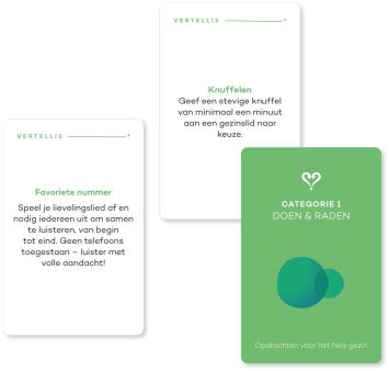Gezinseditie vragenkaartspel - Vertellis - plezier, verbinding en mooie momenten met je gezin
