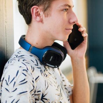 Grixx - Koptelefoon Bluetooth Overband - Blauw