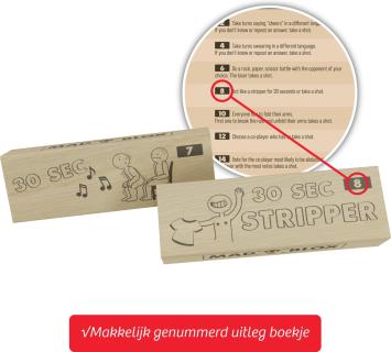 MadBlox - Drankspel – tipsy tower - 108 opdrachten - vallende toren - spelletjes voor volwassenen - truth or dare - drunken tower - 10 shot cups inbegrepen