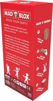 MadBlox - Drankspel – tipsy tower - 108 opdrachten - vallende toren - spelletjes voor volwassenen - truth or dare - drunken tower - 10 shot cups inbegrepen