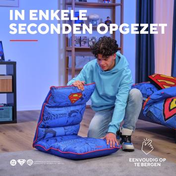 Trust GXT718SM RAYZEE SUPERMAN – Vloer Gaming Stoel – Opvouwbaar – Zachte stoel – Superman