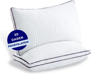 Hoofdkussen - 180 Nachten Proefslapen - Memory Foam - Afstelbaar Design - Geschikt voor rug-, zij- en buikslapers - Traagschuim - Vermindert Nekklachten