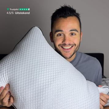 Hoofdkussen - 180 Nachten Proefslapen - Memory Foam - Afstelbaar Design - Geschikt voor rug-, zij- en buikslapers - Traagschuim - Vermindert Nekklachten