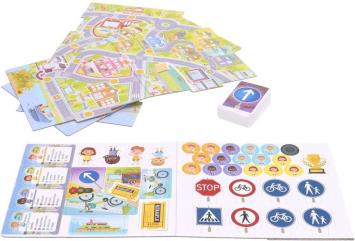 Tactic Ik Leer: Het Verkeersspel – Bordspel – Educatief – Leerzaam Spel over Verkeersregels en Verkeersborden – 2 tot 5 Spelers – Vanaf 7 Jaar