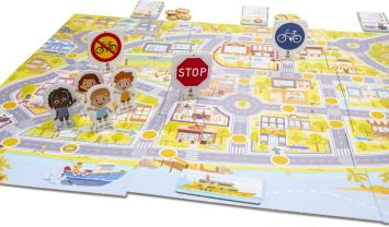 Tactic Ik Leer: Het Verkeersspel – Bordspel – Educatief – Leerzaam Spel over Verkeersregels en Verkeersborden – 2 tot 5 Spelers – Vanaf 7 Jaar