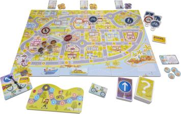 Tactic Ik Leer: Het Verkeersspel – Bordspel – Educatief – Leerzaam Spel over Verkeersregels en Verkeersborden – 2 tot 5 Spelers – Vanaf 7 Jaar