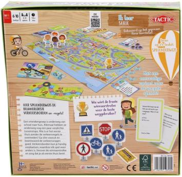 Tactic Ik Leer: Het Verkeersspel – Bordspel – Educatief – Leerzaam Spel over Verkeersregels en Verkeersborden – 2 tot 5 Spelers – Vanaf 7 Jaar